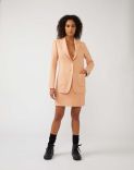 Pink jacket in a two-way-stretch wool blend 2