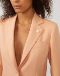 Pink jacket in a two-way-stretch wool blend 4