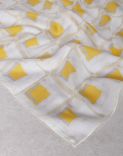 Cotton and silk scarf with a geometric print - Luigi Lardini capsule 2