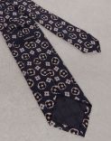 Cravatta classica stampata in seta haboutay 2