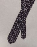 Cravatta classica stampata in seta haboutay 3