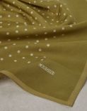 Cotton and linen scarf with a polka dot print 3