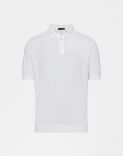 White superpiuma cotton polo shirt 1