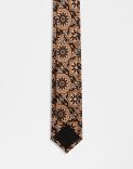 Cravatta in seta con disegno geometrico 3
