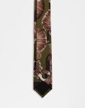 Cravatta in seta con disegno floreale 3
