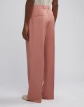 Pantalone comfort rosa in viscosa 4