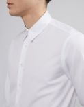 Camicia bianca in popeline di cotone 5