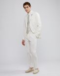 White voile shirt with an Italian collar 3