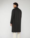 Oversized coat in camel-brown wool 2