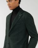 Black-and-green jacket in cashmere and silk - Supersoft 2