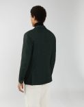 Black-and-green jacket in cashmere and silk - Supersoft 4