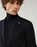 Blue pinstripe suit in wool and cashmere - Supersoft 2