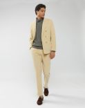 Suit in cream-coloured stretch corduroy - Supersoft 1