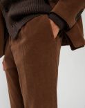 Suit in camel-brown corduroy - Supersoft  4