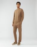 Camel-brown sweatshirt in hi-tech jersey - Easy Wear 2