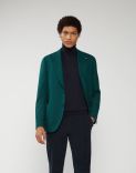 Jacket in recycled green cashmere - Special Line 1