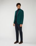 Jacket in recycled green cashmere - Special Line 2