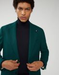 Jacket in recycled green cashmere - Special Line 4