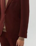 Suit in a crease-proof burgundy fabric - Supersoft  2