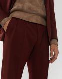 Suit in a crease-proof burgundy fabric - Supersoft  3