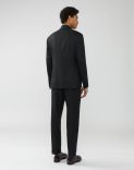 Double-breasted grey-and-green pinstripe suit - Supersoft 4