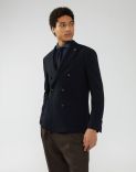 Double-breasted jacket in Mowear fabric from the Easy range 1