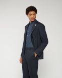 Crease-resistant jacket in two different shades of blue - Easy Wear 1