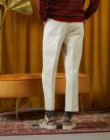 Cream-coloured workwear trousers - Denim 01 3