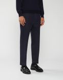 Blue workwear trousers with a button fly - Denim 01 1