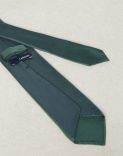 Green tie in silk  2
