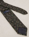 Floral-patterned tie in jacquard-patterned silk 2