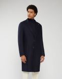 Reversible coat in wool, cashmere and silk - Double  1