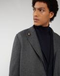 Reversible coat in wool, cashmere and silk - Double  5