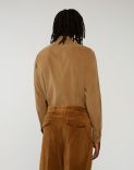 Washed shirt in beige cotton needlecord 3