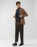 Camel-coloured jacket in pure recycled cashmere 3