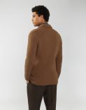 Camel-coloured jacket in pure recycled cashmere 4