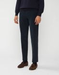 Chino pants in blue corduroy 2