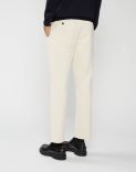 Chino pants in cream-coloured cotton 3