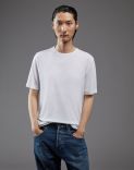T-shirt manica corta con taschino bianca Easy Wear 2