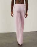 Pantalone a vita alta rosa  4