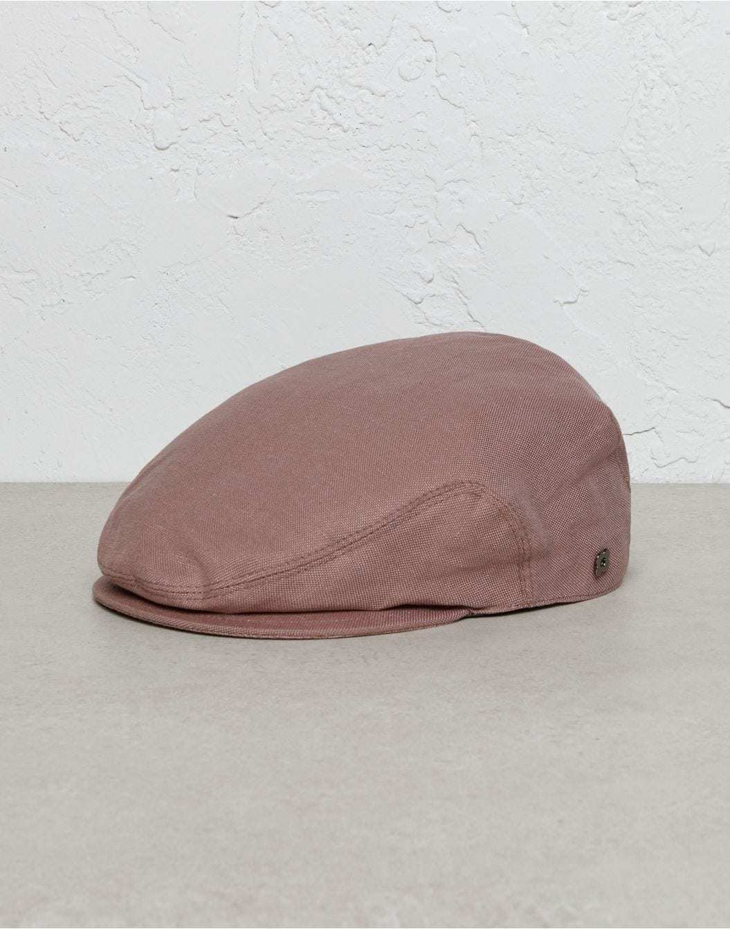 Pink Oxford fabric flat cap