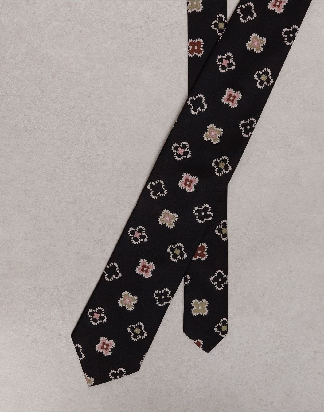 Cravatta classica foderata in seta haboutay