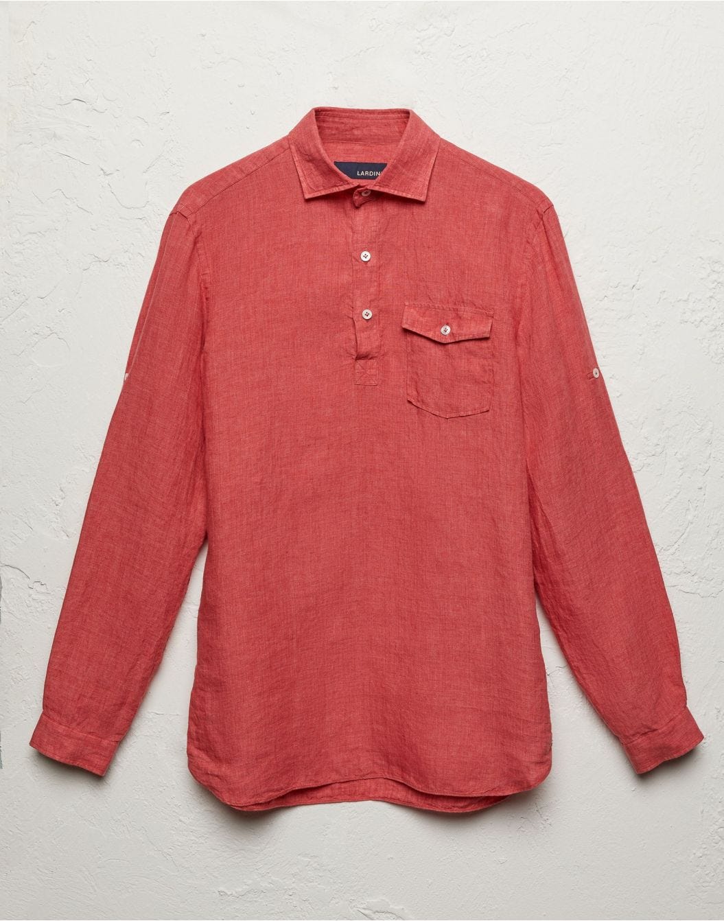 Faded linen canvas research shirt