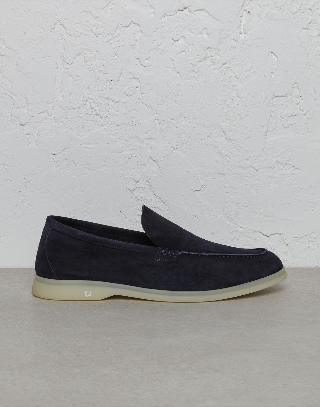 Blue suede classic loafer