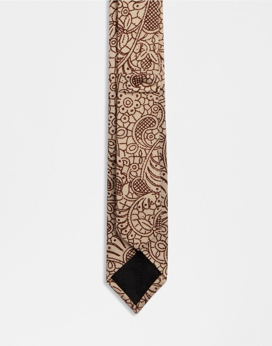 Cravatta in seta con disegno cashmere