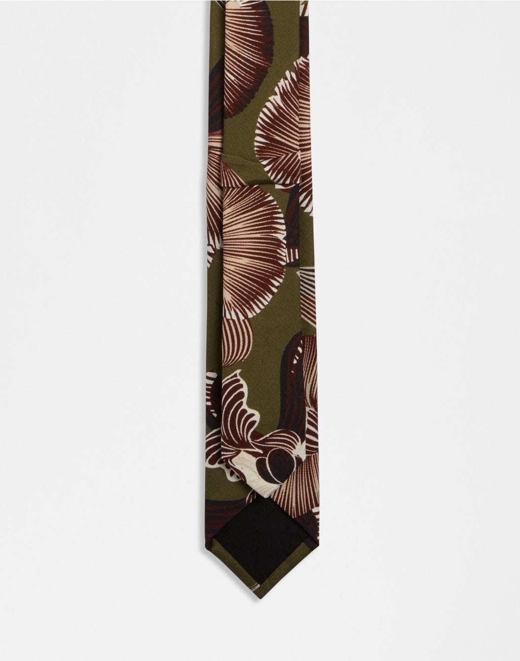 Cravatta in seta con disegno floreale