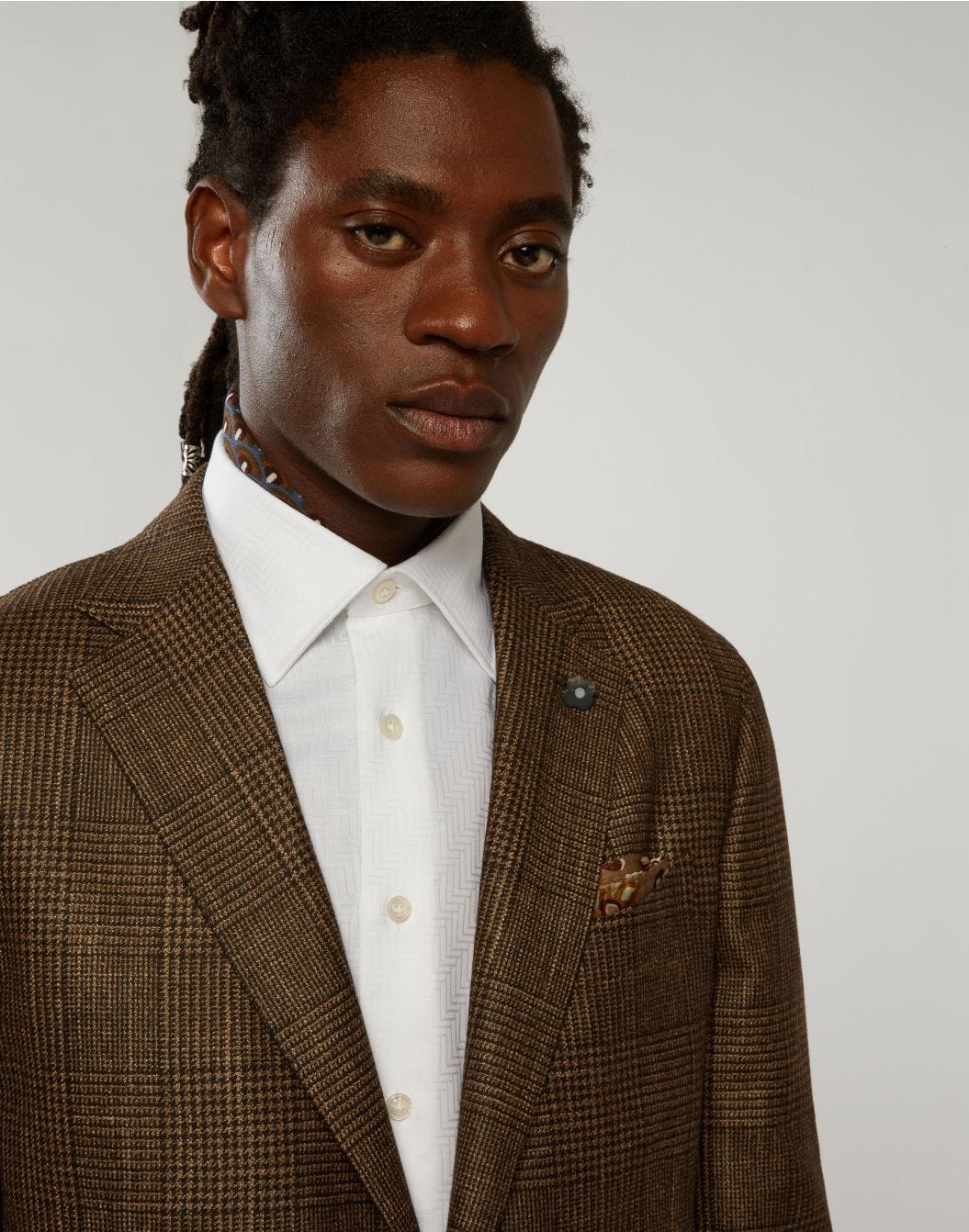 Brown suit in wool and cashmere - Supersoft