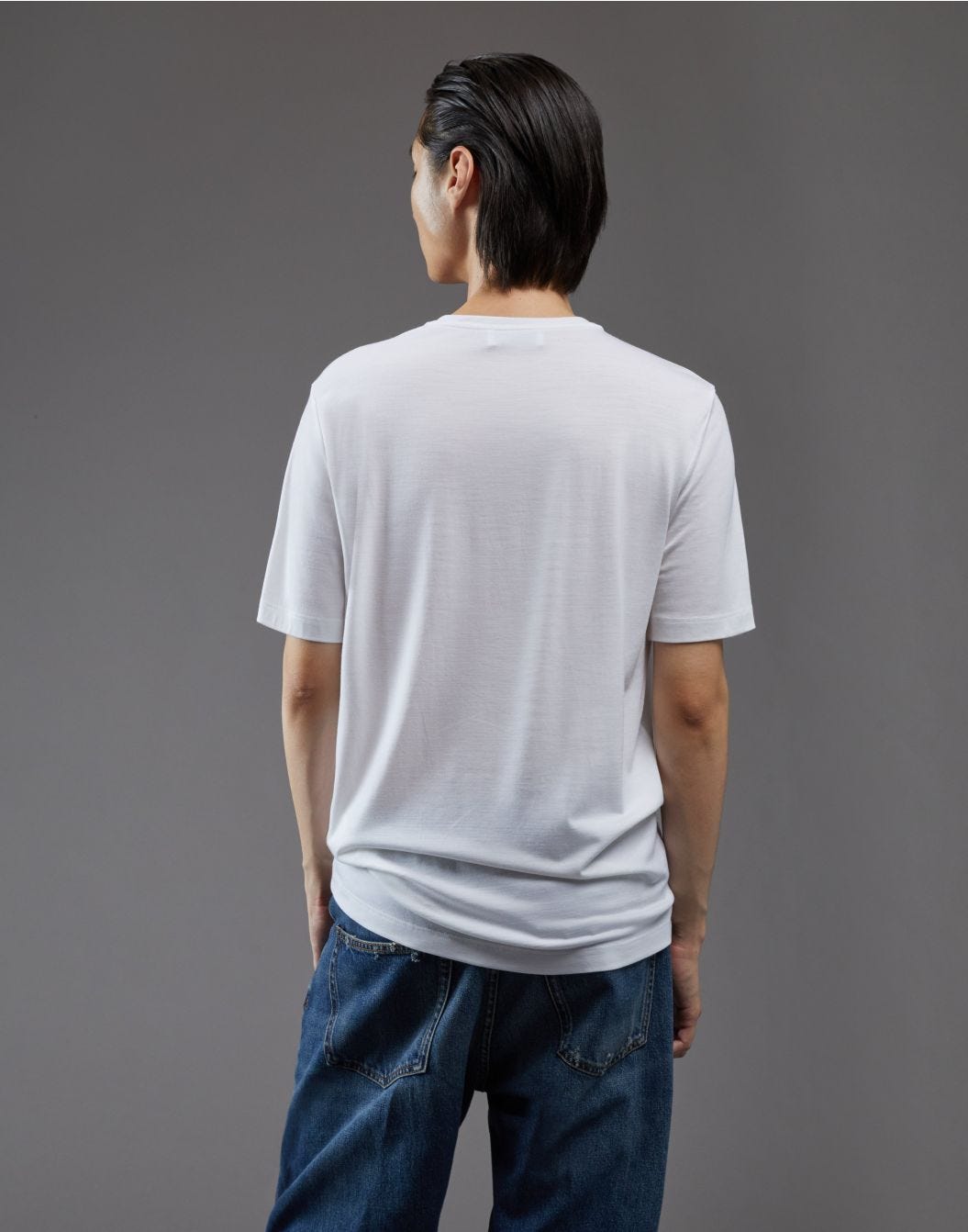 T-shirt à manches courtes avec poche de poitrine blanc Easy Wear