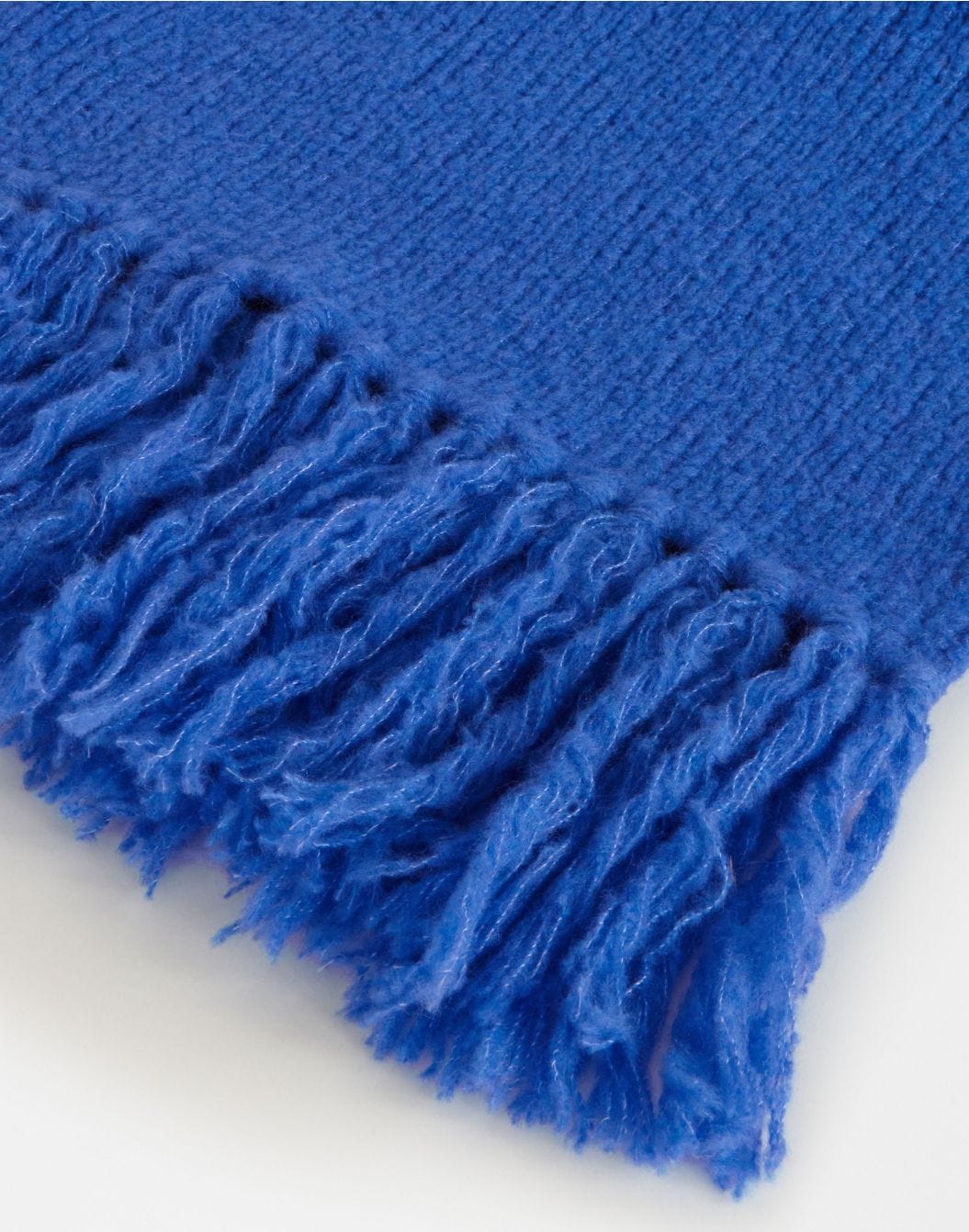 Sciarpa in maglia azzurra