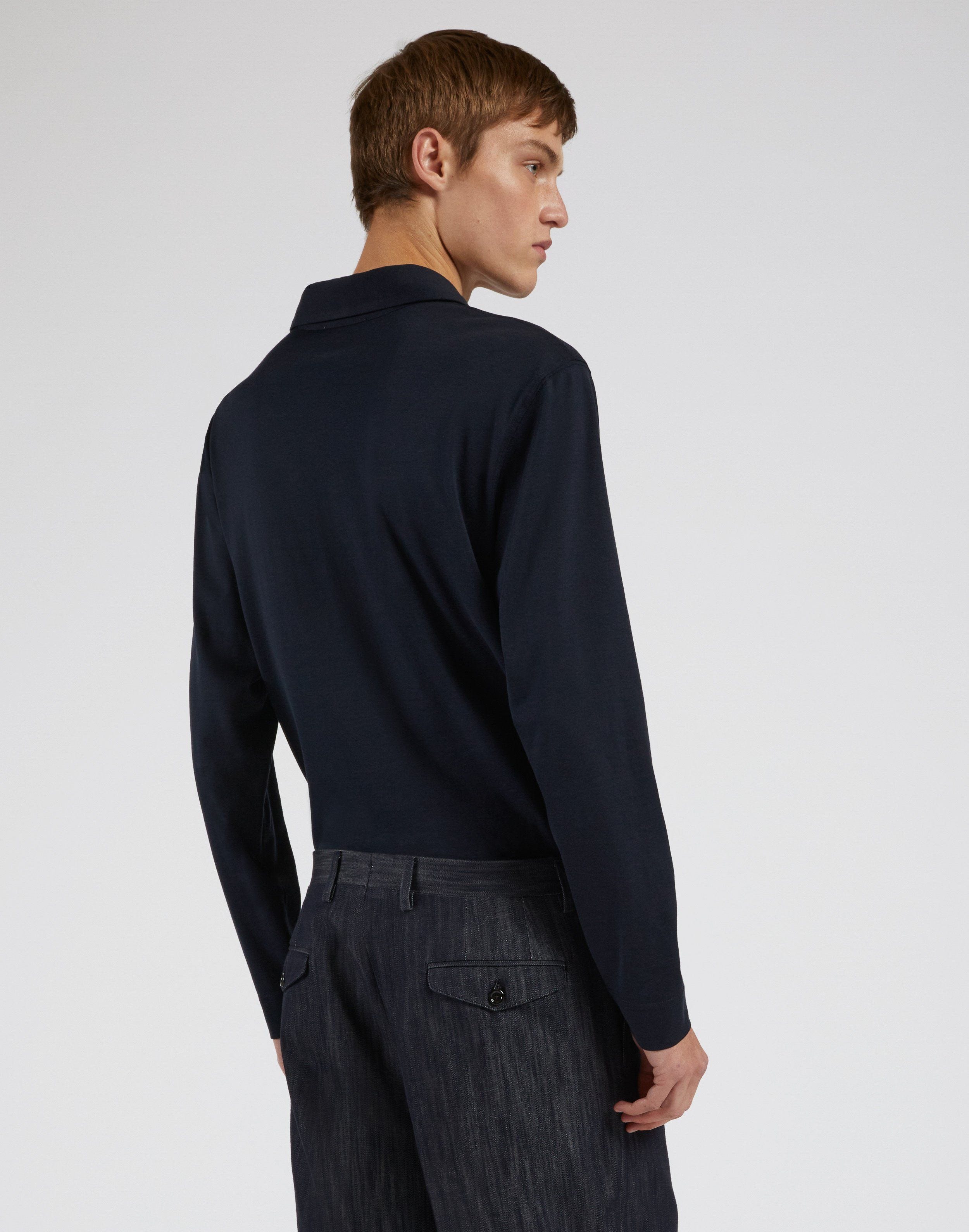 Tシャツ・カットソー LARDINI SS25 POLO ML (ESLPML56 ES64051850) Long-Sleeve Polo Shirt